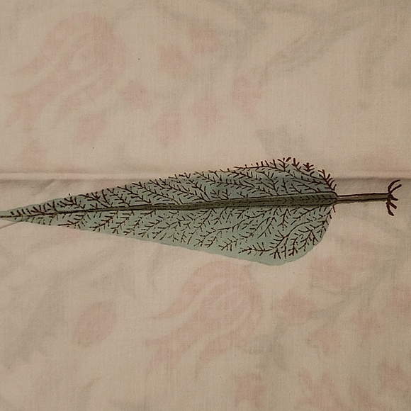 NWOT hand block printed bed sheet with pillow cases - Picture 4 of 8